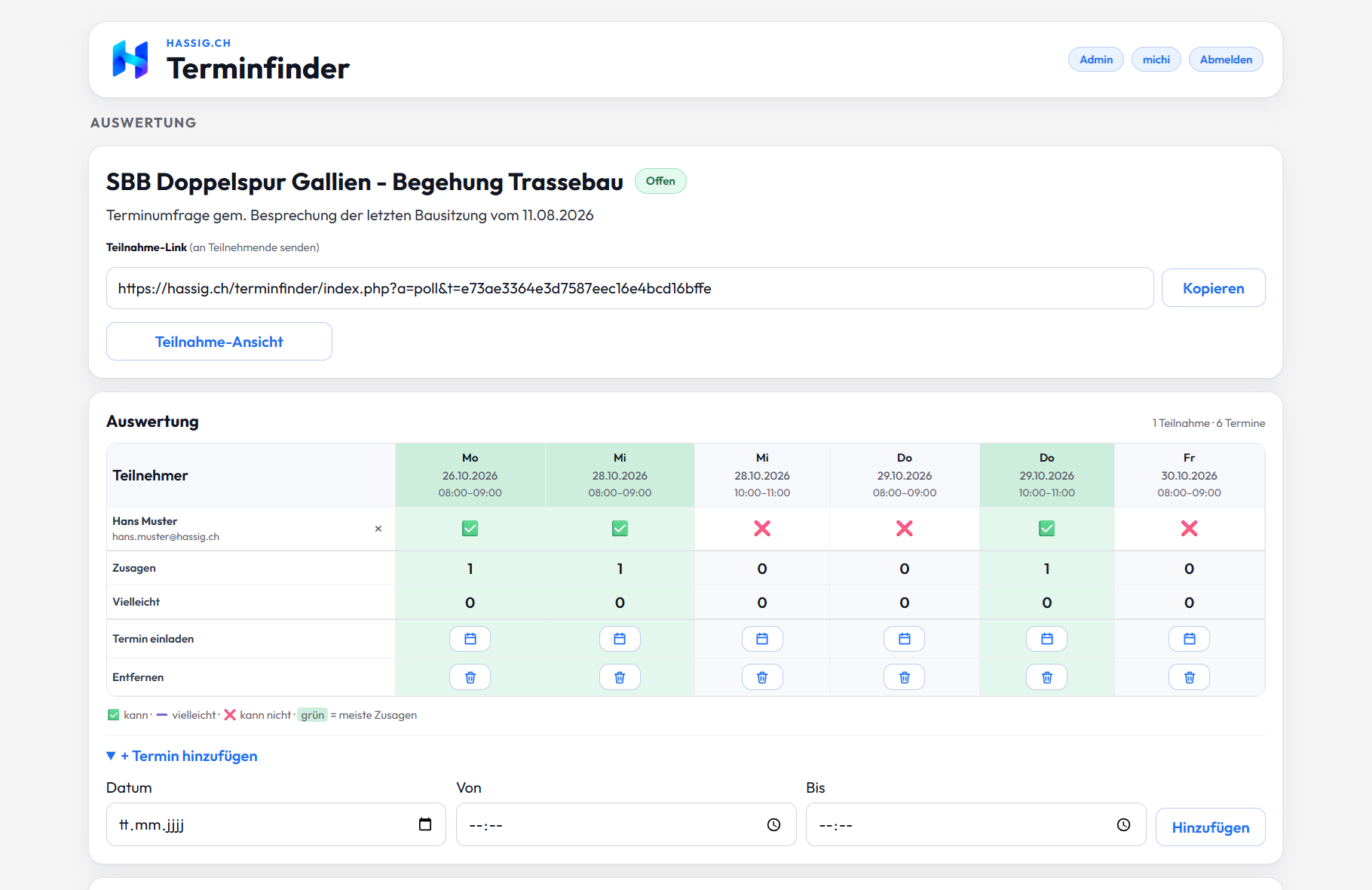 Terminfinder – Screenshot 5